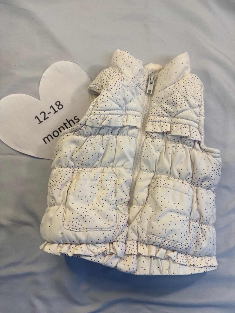 The Children's Place - White Puffer Vest